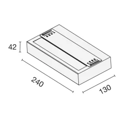 The Light Group Arbejdsrum/Kontor > SLC LED-væglampe Illumin8, sort, CCT, aluminium