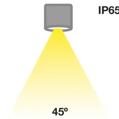 Loftlamper ^ The Light Group SLC MiniOne Fast LED-downlight IP65 sort 930