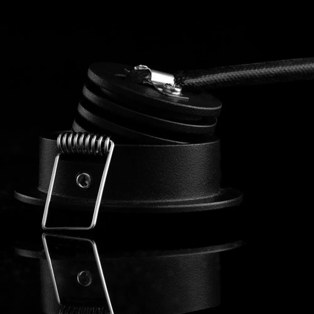 The Light Group Loftlamper|Indbygningsspots > SLC MiniOne Tilt LED-indbygningslampe sort 2.700 K