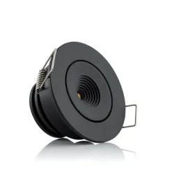 The Light Group Loftlamper|Indbygningsspots > SLC MiniOne Tilt LED-indbygningslampe sort 3.000 K