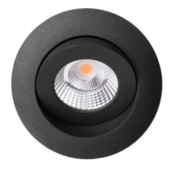 Loftlamper|Indbygningsspots ^ The Light Group SLC One 360° LED-indbygningslampe dæmp-til-varm sort