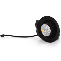 Loftlamper|Indbygningsspots ^ The Light Group SLC One Soft LED indbygningsspot sort 2.700K