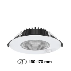 Loftlamper ^ The Light Group SLC Shift LED-downlight Ø 18cm hvid med sensor
