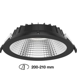 The Light Group Indbygningsspots > SLC Shift LED-indbygningsspot Ø 22,8cm CCT, sort