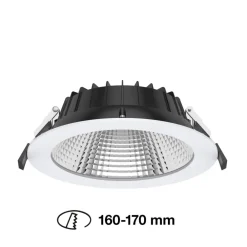 The Light Group Indbygningsspots > SLC Shift LED-indbygningsspot Ø 19cm CCT, hvid