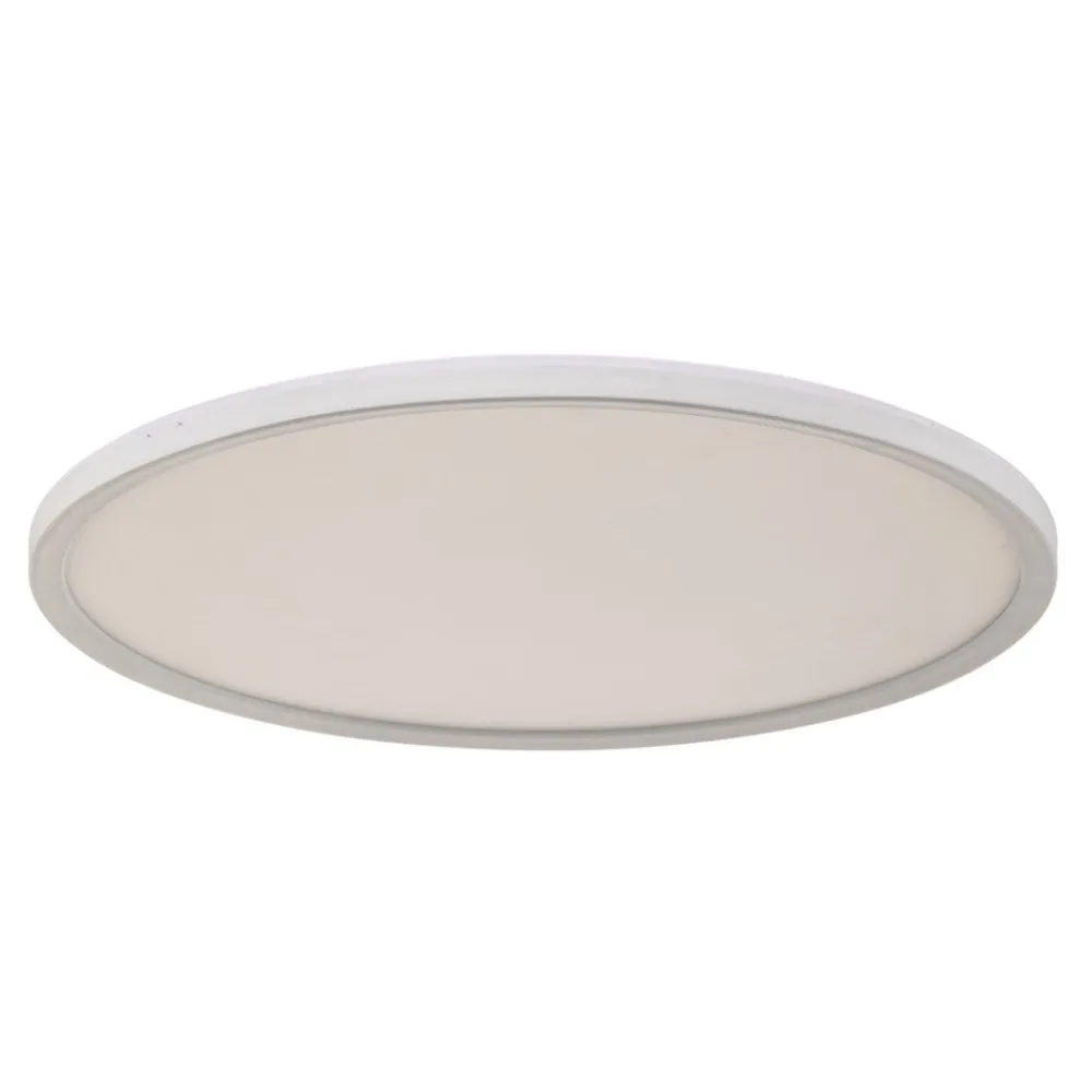 Loftlamper ^ Briloner Slim LED-panel rundt RGBW effekt Ø42cm hvidt