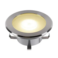 Nedgravet Udebelysning|Udendørs Spot ^ SLV Dasar Flat 120 LED-gulvlampe til indbygning, 4.000 K