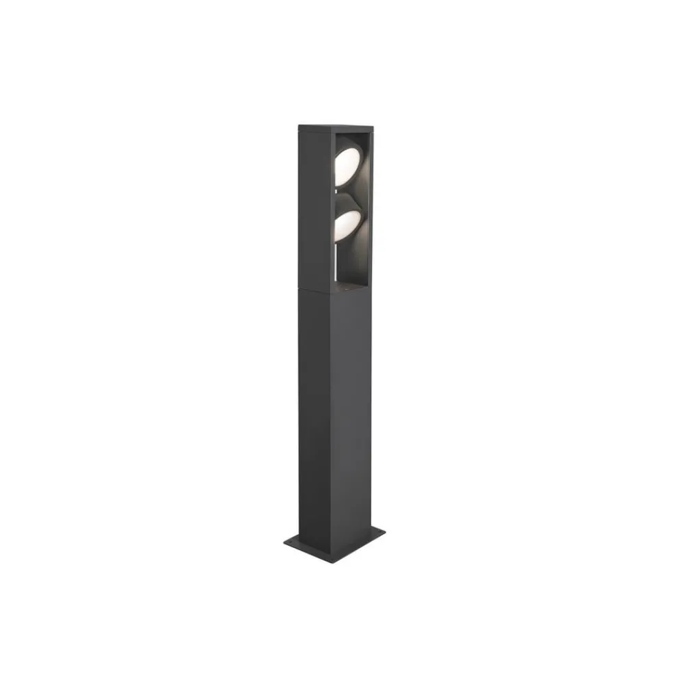 Gadebelysning ^ SLV Eskina Frame 75 LED-vejlampe, antracit, aluminium, IP65, CCT