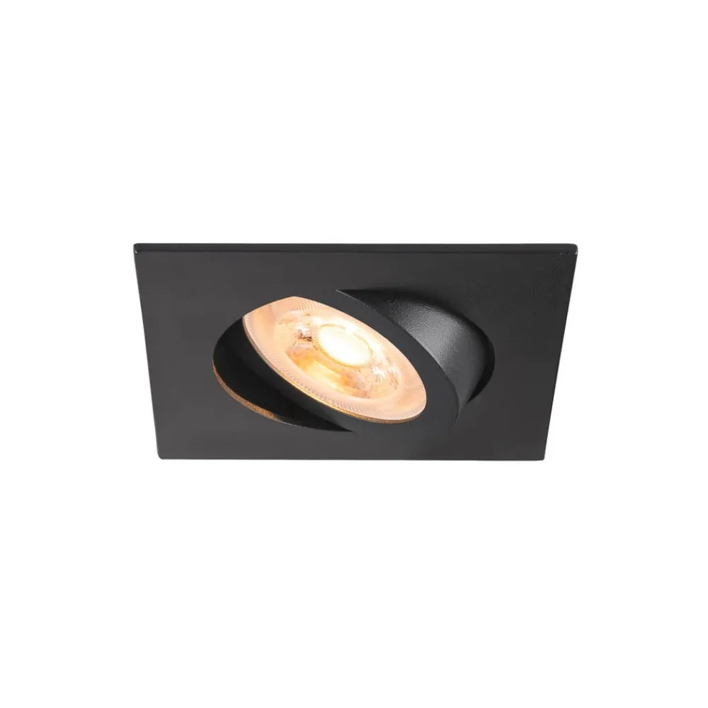 SLV Loftlamper|Spotlights > Forsænket loftlampe New Tria, sort, aluminium, længde 8,2 cm