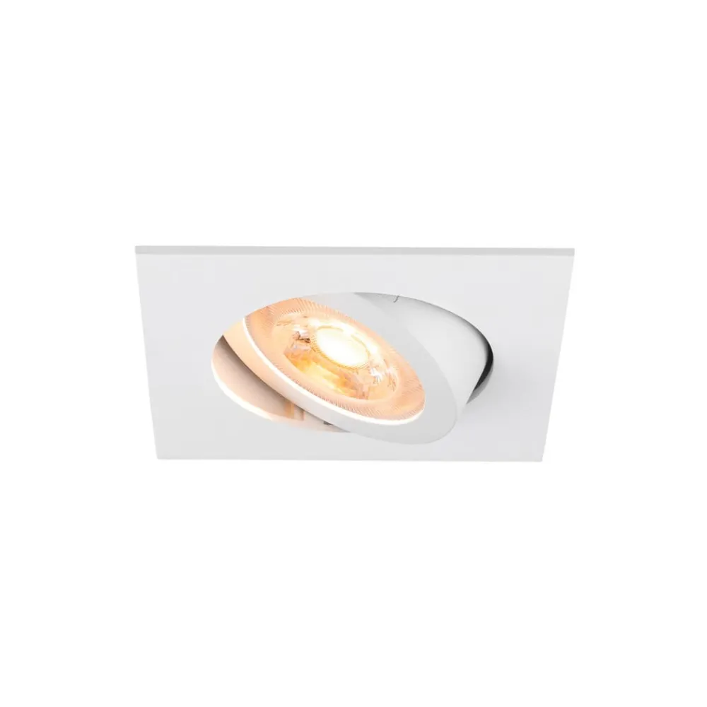 SLV Indbygningsspots > Forsænket loftlampe New Tria, hvid, aluminium, længde 8,2 cm