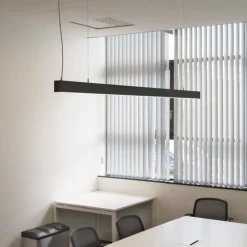 Arbejdsrum/Kontor ^ SLV Glenos LED-pendel 205 cm sort