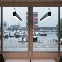 Arbejdsrum/Kontor ^ SLV Glenos LED-pendel 205 cm sort