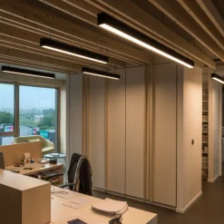 Arbejdsrum/Kontor ^ SLV Glenos LED-pendel 205 cm sort