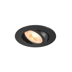 SLV Indbygningsspots > Indbygget loftslampe New Tria, sort, aluminium, Ø 8,2 cm