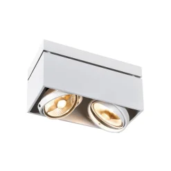 SLV Udendørs Loftlamper > Kardamod loftlampe, hvid, stål, længde 31,5 cm, 2 lyskilder.