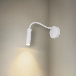 Væglamper ^ SLV Karpo Goose LED-væglampe, dæmpbar, hvid