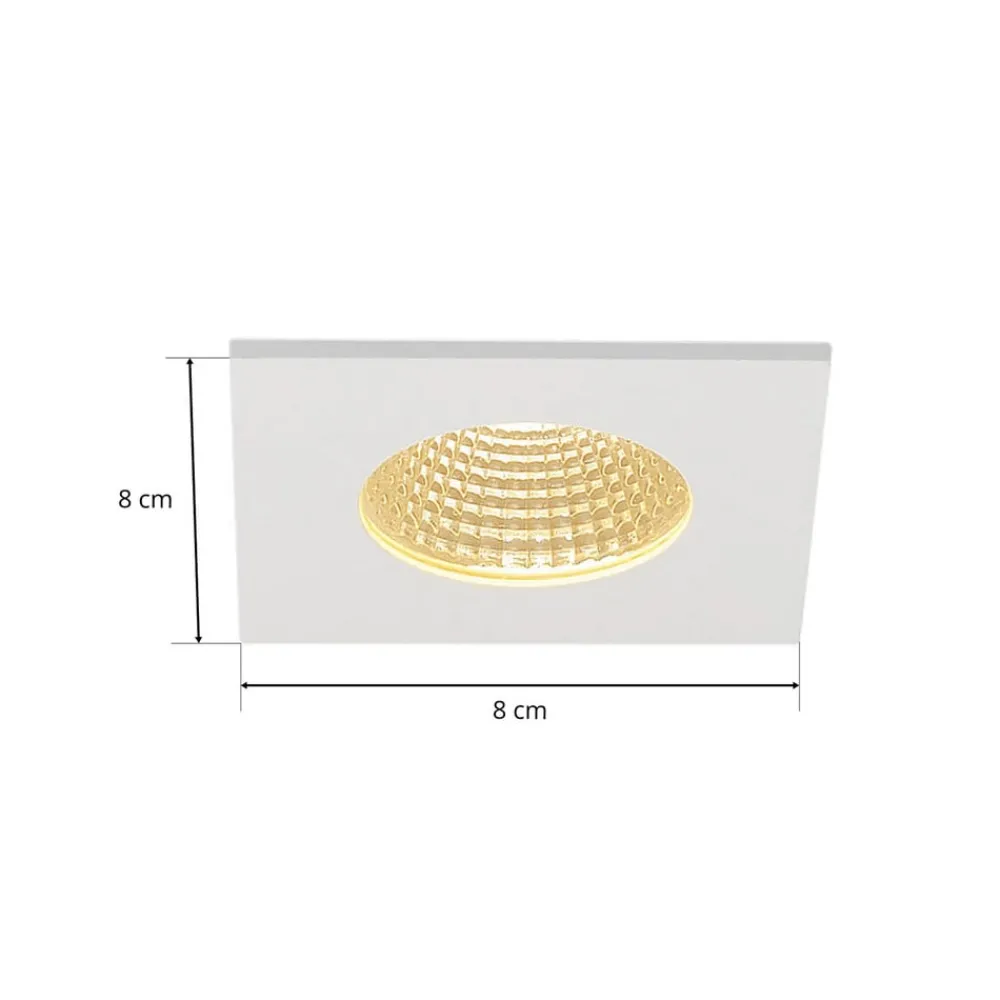 SLV Indbygningsspots|Spotlights > LED indbygningslampe Patta-I, hvid, aluminium, længde 8 cm