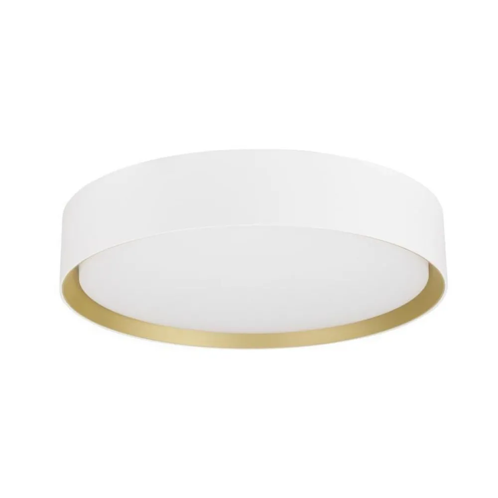 SLV Loftlamper > LED-loftlampe Decona, Ø 30 cm, hvid/guldfarvet, metal