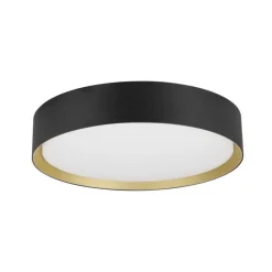 Loftlamper|Loftlamper ^ SLV LED-loftlampe Decona, Ø 30 cm, sort/guldfarvet