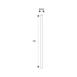 Lysstofrør ^ SLV LED-rørpære C T8, G13, 24 W, længde 151 cm, 4.000 K