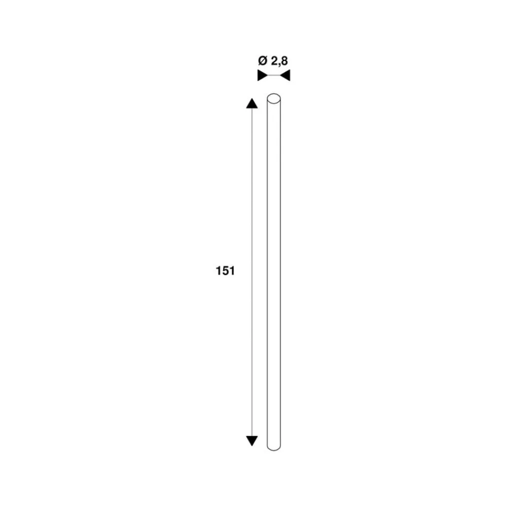 Lysstofrør ^ SLV LED-rørpære C T8, G13, 24 W, længde 151 cm, 4.000 K