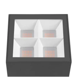 SLV Sokkellamper > LED-sokkellampe S-Cube 35, antracit, aluminium, højde 35 cm