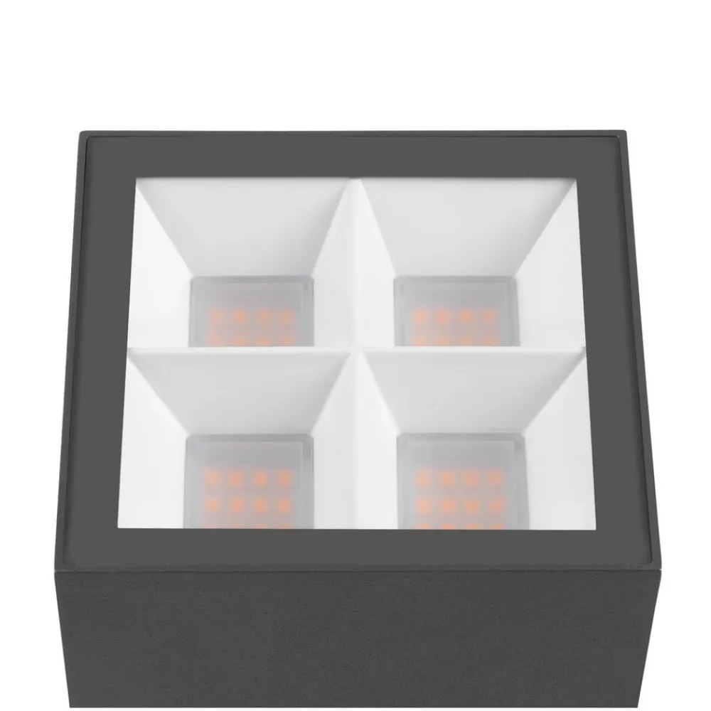 SLV Sokkellamper > LED-sokkellampe S-Cube 35, antracit, aluminium, højde 35 cm