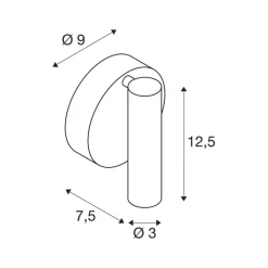 SLV Væglamper > LED-væglampe Karpo 30, sort, aluminium, bredde 9 cm