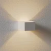 SLV Væglamper > LED-væglampe Logs In, hvid/hvid, aluminium, bredde 10 cm