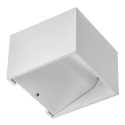 SLV Væglamper > LED-væglampe Logs In, hvid/hvid, aluminium, bredde 10 cm