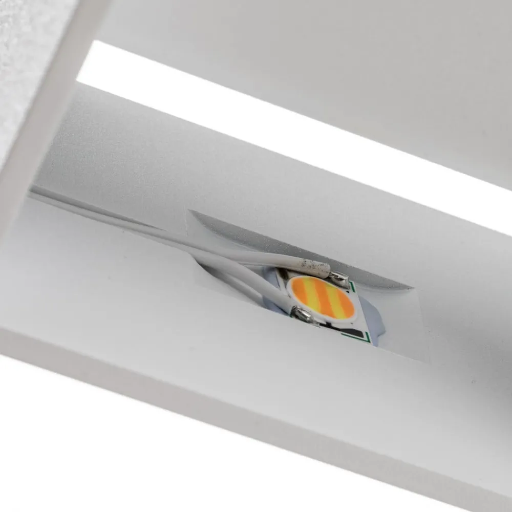 SLV Væglamper > LED-væglampe Logs In, hvid/hvid, aluminium, bredde 10 cm