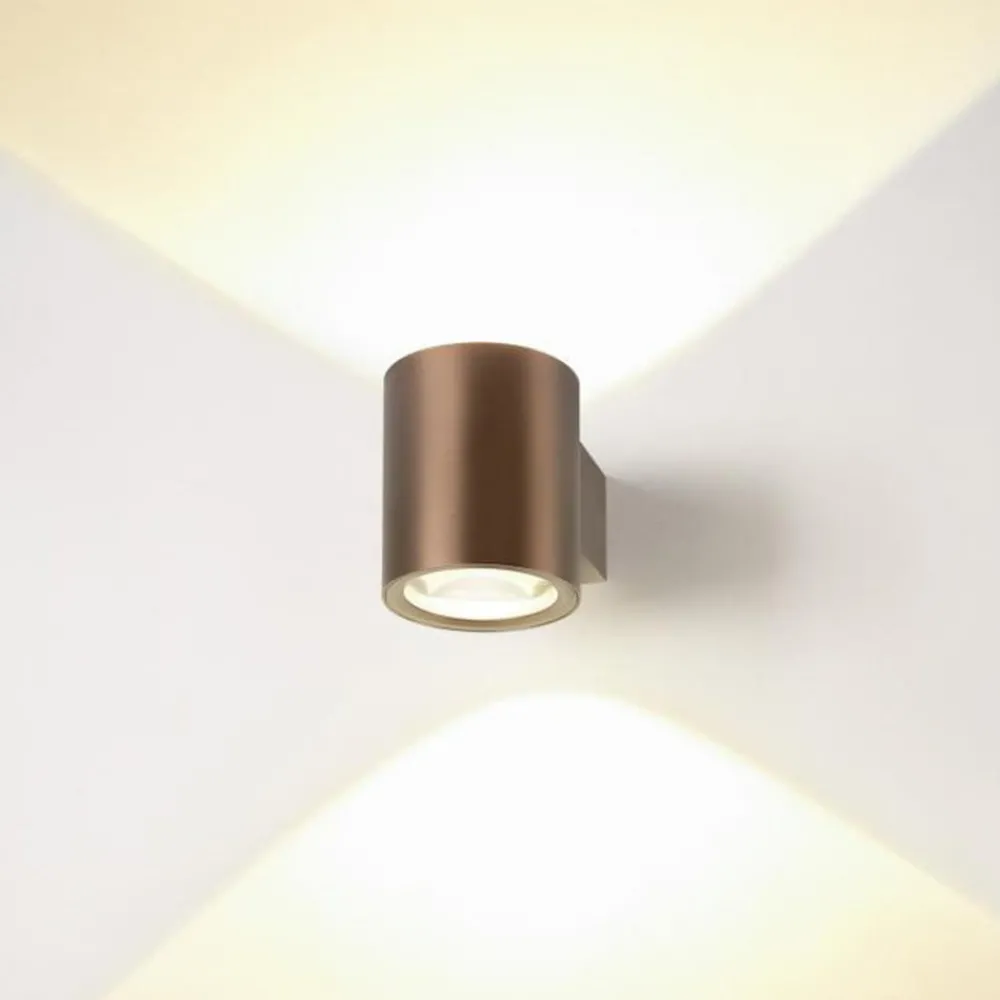 Væglamper ^ SLV LED-væglampe Oculus, Ø 9 cm, dæmpbar til varmt lys, metal