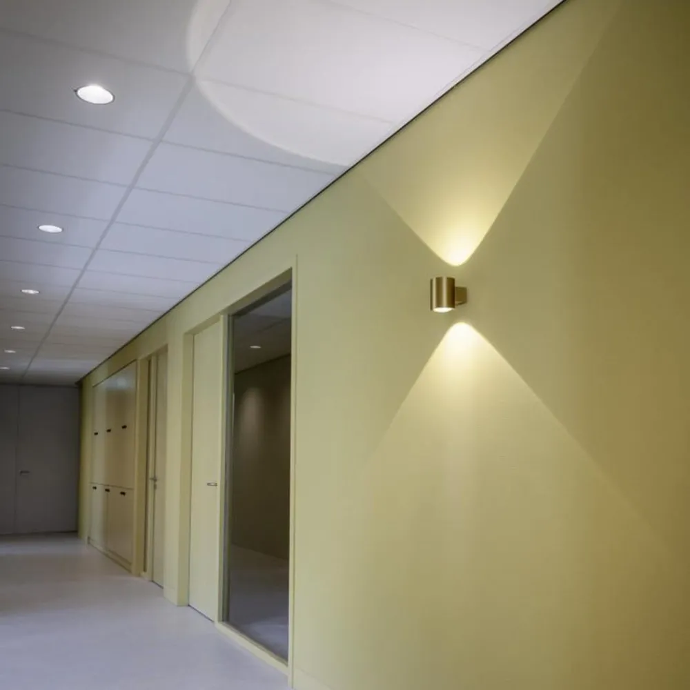 Væglamper ^ SLV LED-væglampe Oculus, Ø 9 cm, dæmpbar til varmt lys, metal