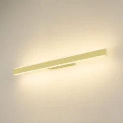 SLV Væg- Og Spejllamper|Væglamper > LED-væglampe til badeværelset One Linear, 70 cm, messingfarvet