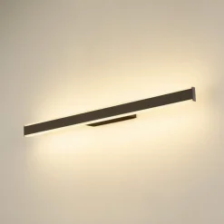 SLV Væg- Og Spejllamper > LED-væglampe til badeværelset One Linear, 70 cm, sort, CCT