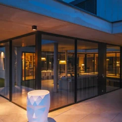 SLV Terrassebelysning|Udendørs Loftlamper > loftlampe S-Cube, antracit, aluminium, længde 9,5 cm