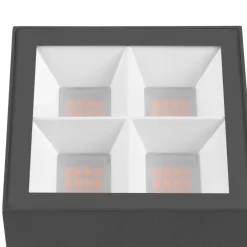 SLV Terrassebelysning|Udendørs Loftlamper > loftlampe S-Cube, antracit, aluminium, længde 9,5 cm