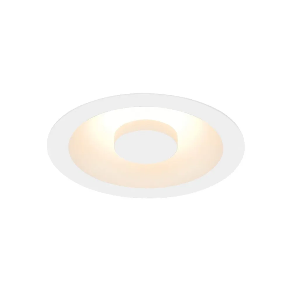 SLV Indbygningsspots > Occuldas 14 indbygningslampe, hvid, aluminium, Ø 14 cm
