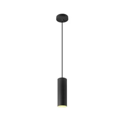 Pendellamper ^ SLV Pendellampe Enola, sort mat, Ø 10 cm, metal