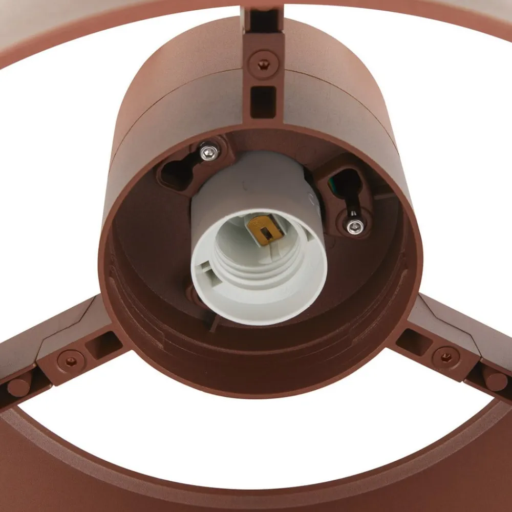 SLV Udendørs Loftlamper > Photoni loftlampe, rustfarvet, aluminium, Ø 25 cm