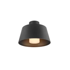 SLV Udendørs Loftlamper > Photoni loftlampe, sort, aluminium, Ø 25 cm