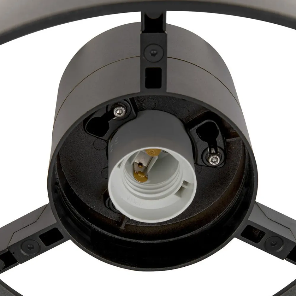 SLV Udendørs Loftlamper > Photoni loftlampe, sort, aluminium, Ø 25 cm