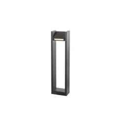 Gadebelysning ^ SLV Quad Pole LED-vejlampe, antracit, aluminium, højde 90 cm