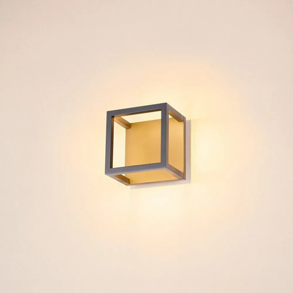SLV Udendørs Loftlamper > Quadrulo LED udendørs loftslampe indir. antracit