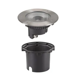Nedgravet Udebelysning ^ SLV Rocci 200 LED indbygget gulvlampe rund Ø 20cm