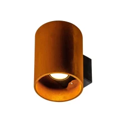 Væglamper ^ SLV Rusty LED udendørs væglampe op/ned cylinder