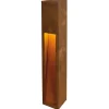 Gadebelysning ^ SLV Rusty Slot 80 LED stibelysning, højde 80 cm