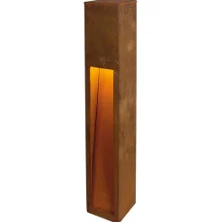 Gadebelysning ^ SLV Rusty Slot 80 LED stibelysning, højde 80 cm