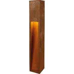 Gadebelysning ^ SLV Rusty Slot 80 LED stibelysning, højde 80 cm