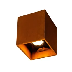 Udendørs Loftlamper ^ SLV Rusty udendørs LED-væglampe, up/down, kvader